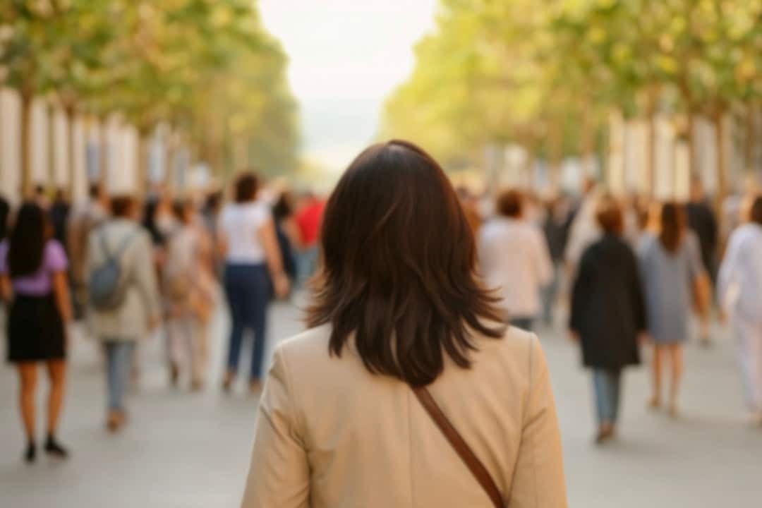 Crowd on the street, People walking on the street