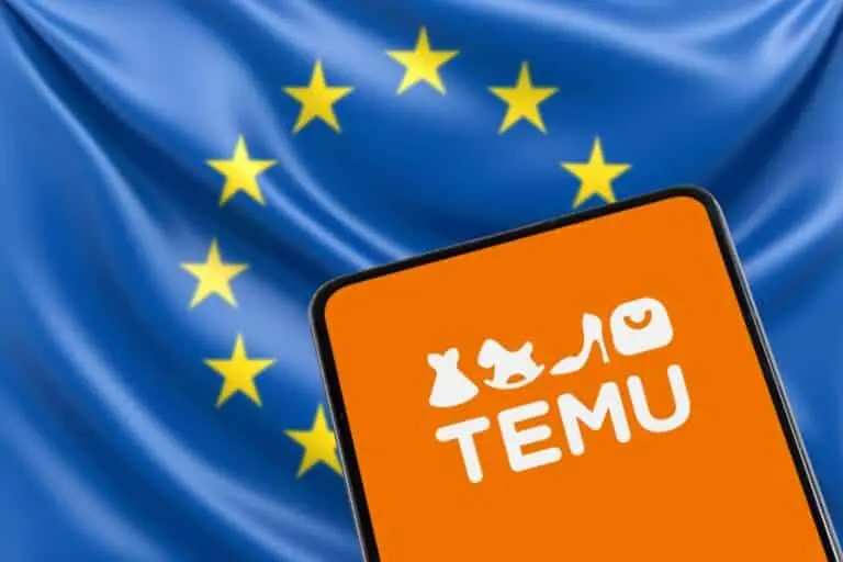 Temu, bandeira da União Europeia