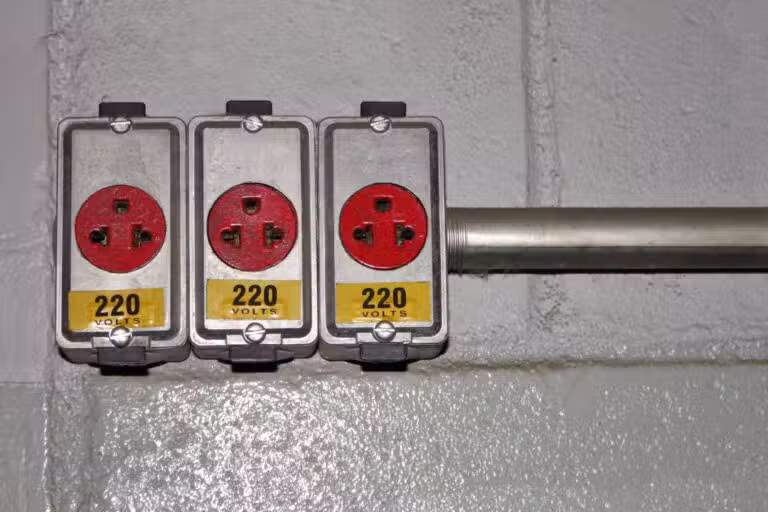 Voltagem de 220 V, tomada