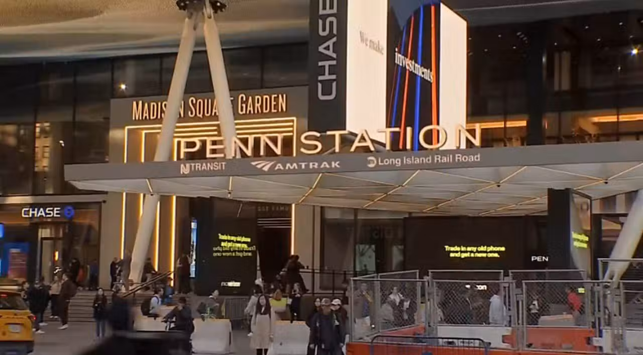 A fire involving an Amtrak maintenance vehicle is disrupting rail service into and out of Penn Station Friday morning. - (Spectrum News NY1)