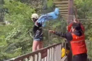 Adolescente de 16 anos morre após corda de segurança falhar em tirolesa na China