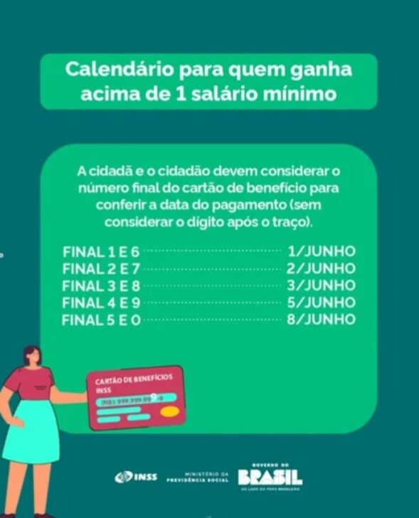 Calend&aacute;rio INSS juni 2026 - Divulga&ccedil;&atilde;o
