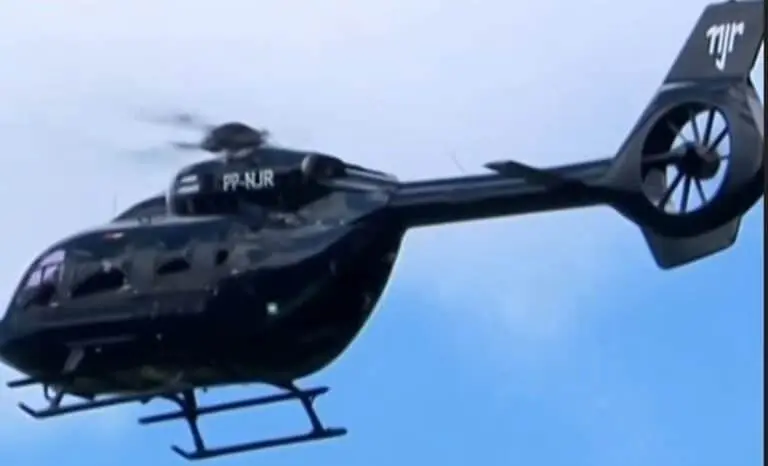 Helicóptero de Neymar - reprodução GE