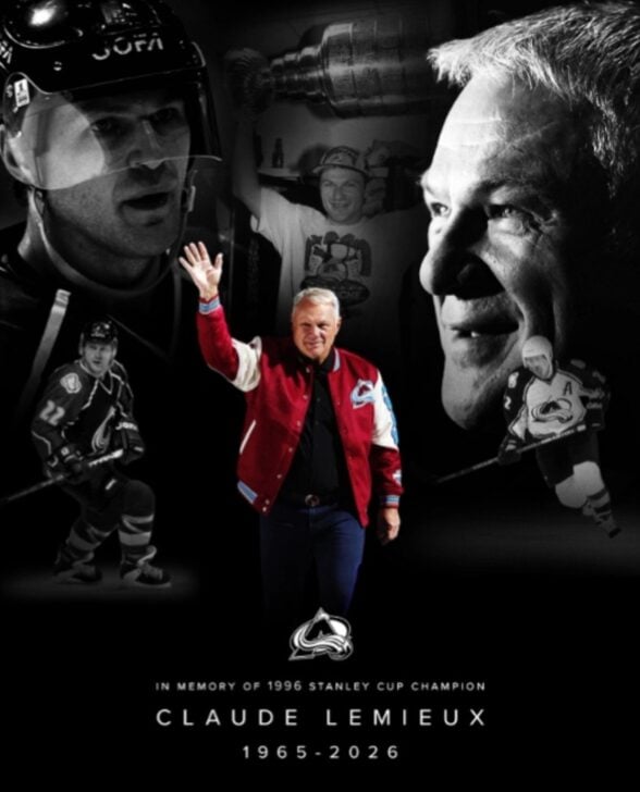 Homenagem Claude Lemieux - Instagram/coloradoavalanche