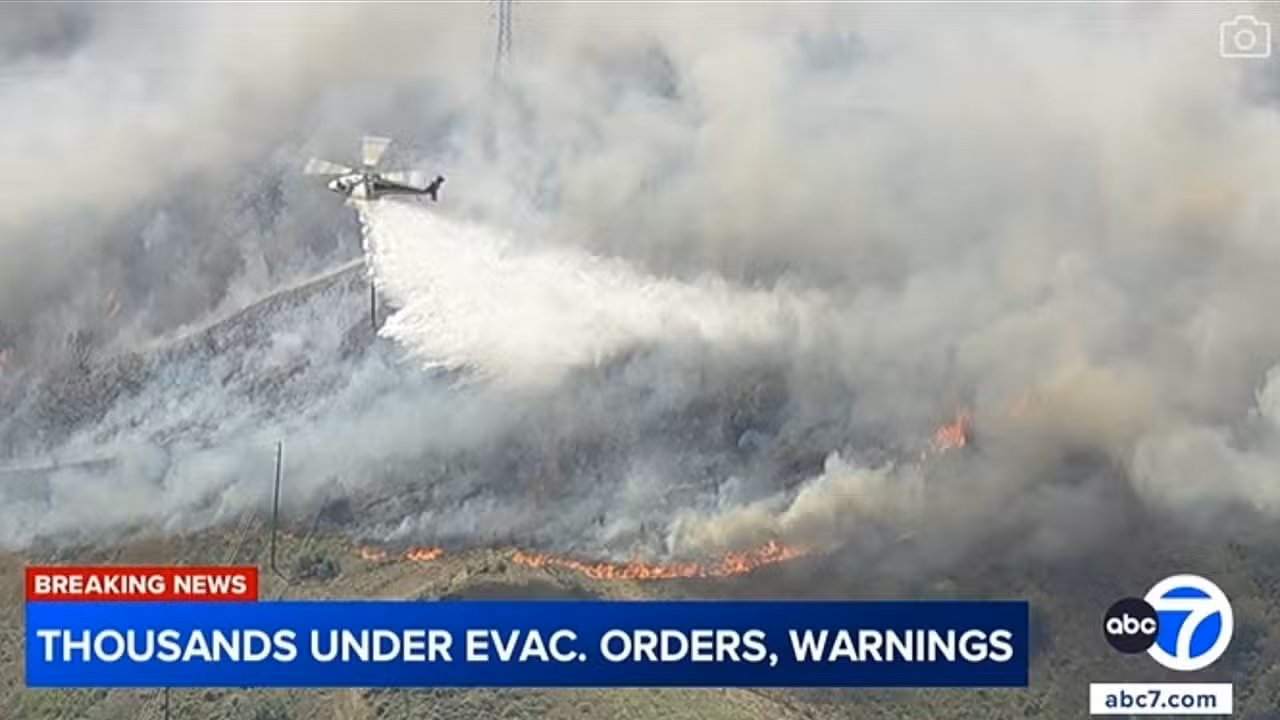 Incêndio Sandy em Simi Valley