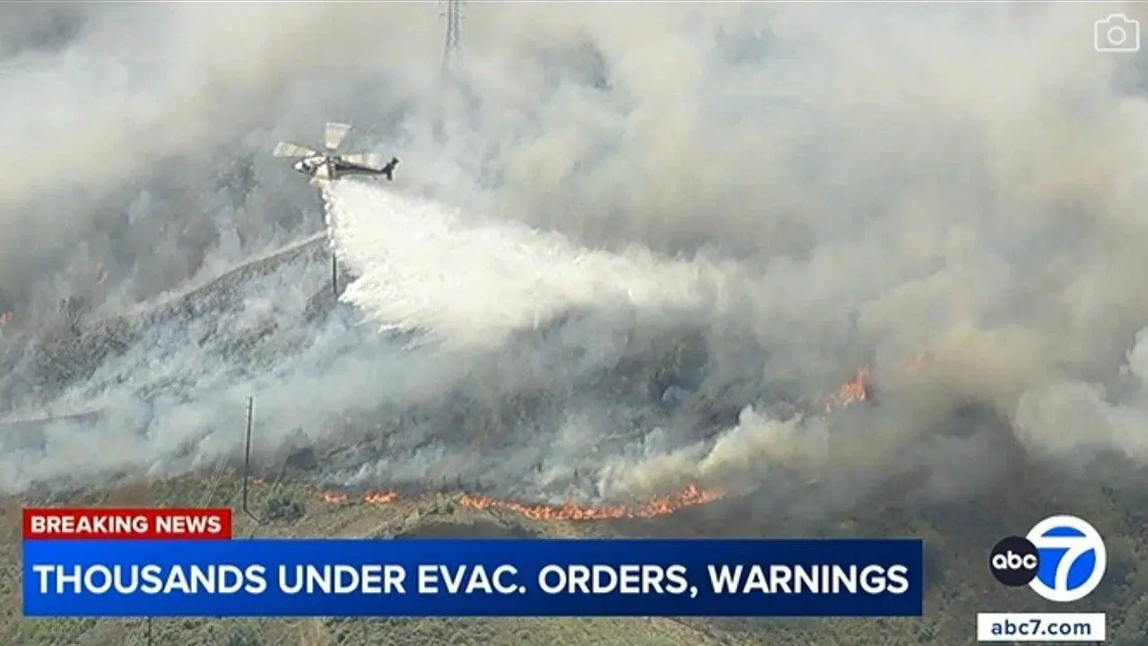 Incêndio Sandy em Simi Valley