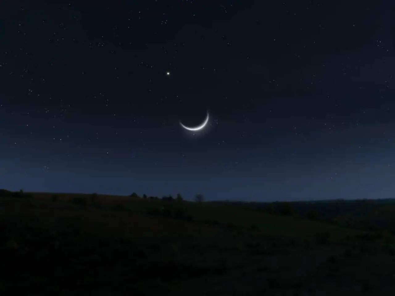 القمر والمشتري