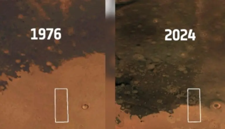 Mancha escura se expande em Marte, e pesquisadores buscam explicação - Divulgação/ Nasa