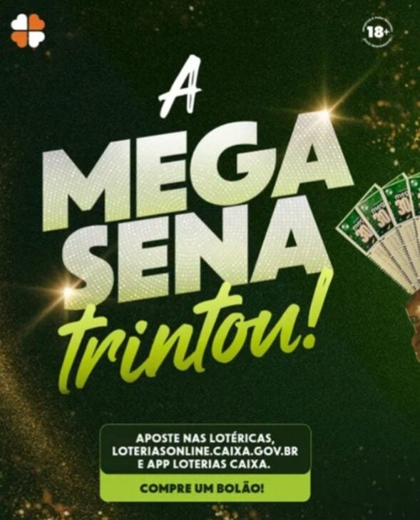 Mega sena 30 anos - Divulgação/Loterias Caixa