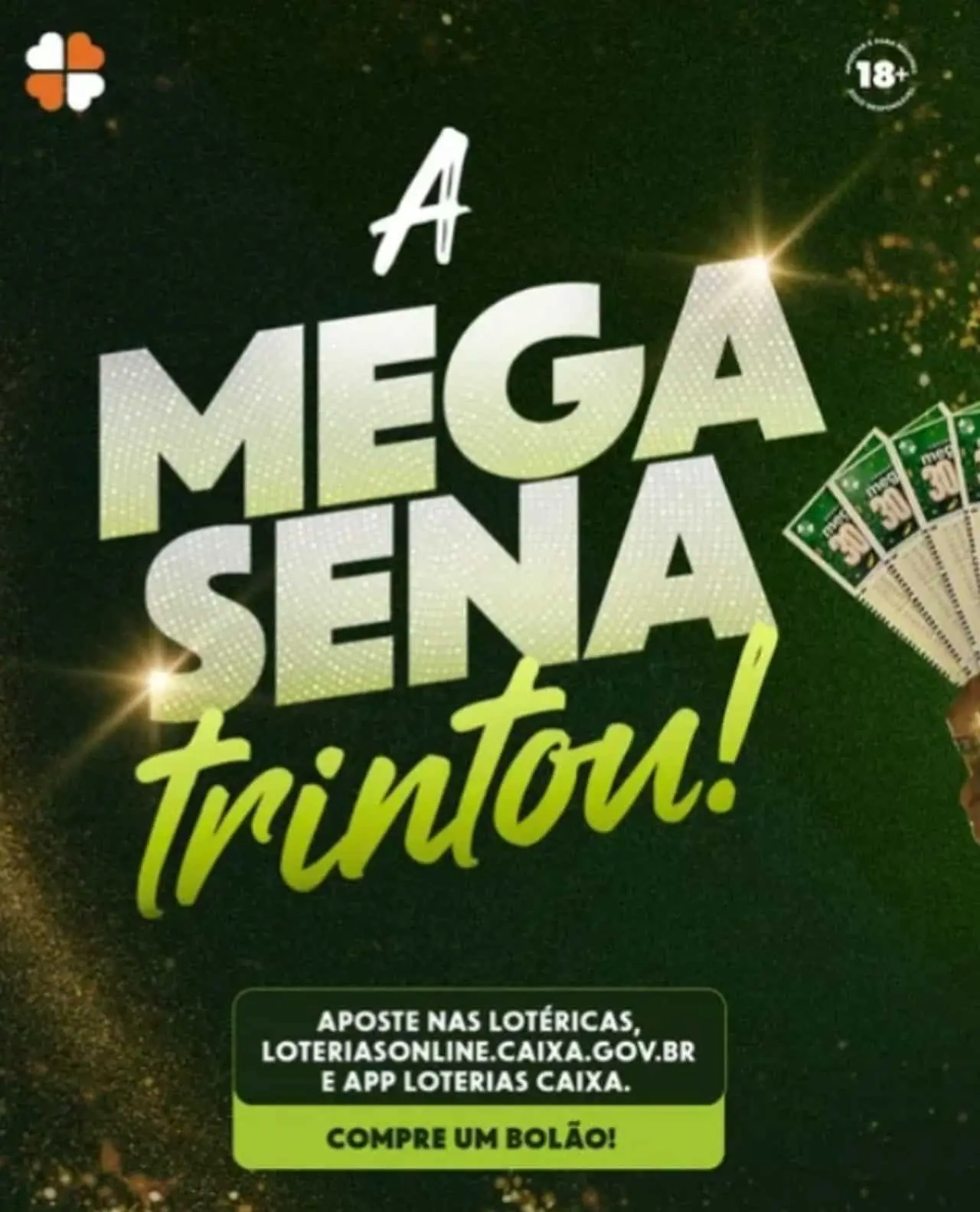 Mega sena 30 anos – Divulgação/Loterias Caixa