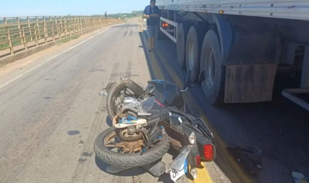Motociclista morre em colisão com carreta na BR-070 em Mato Grosso - Reprodução