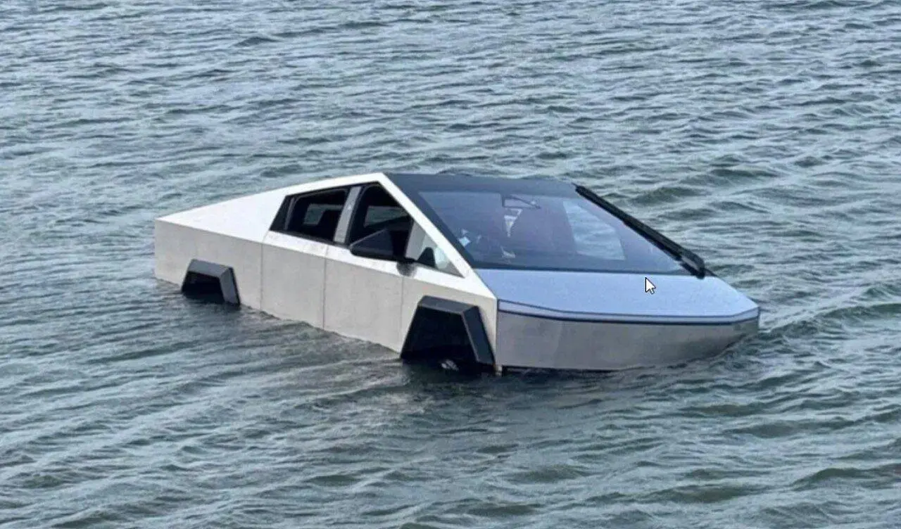 Motorista de Tesla Cybertruck é preso após entrar em lago - Departamento de Polícia de Grapevine
