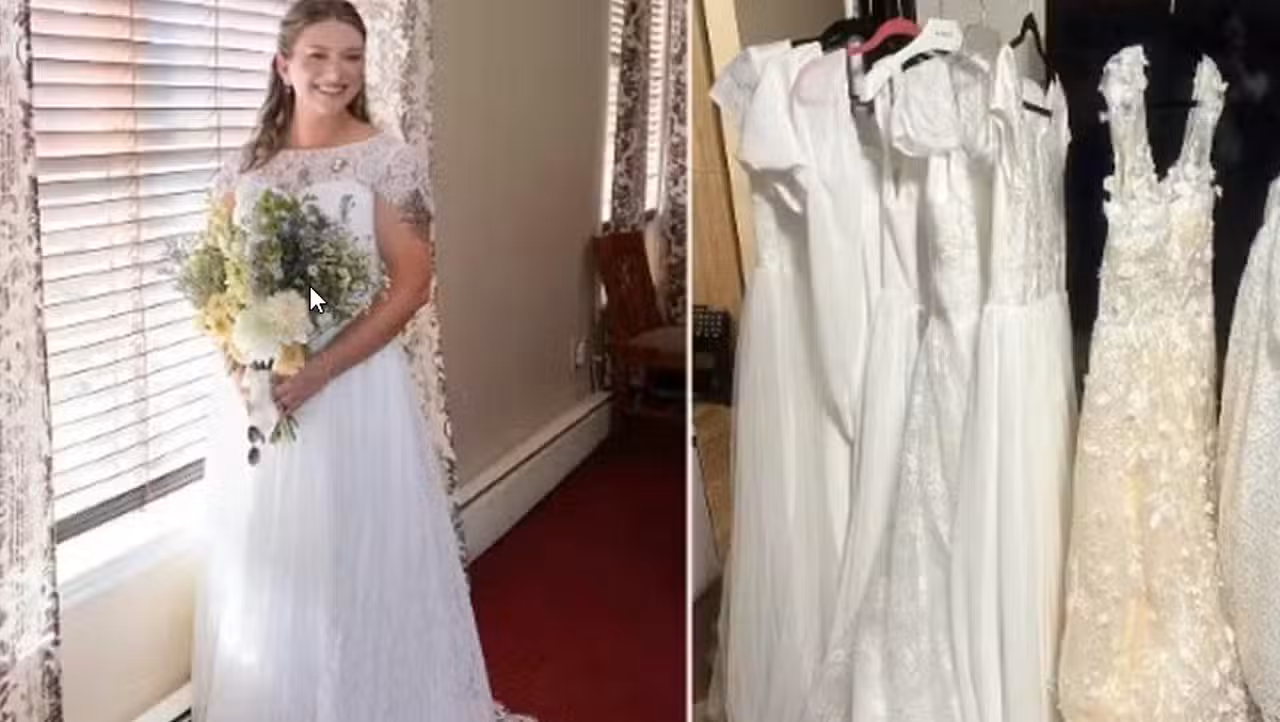 Noiva compra 13 vestidos de casamento