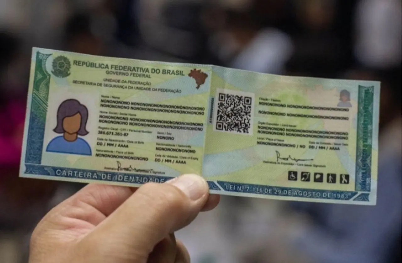 Nova carteira de identidade RG - Divulgação/GOV.BR