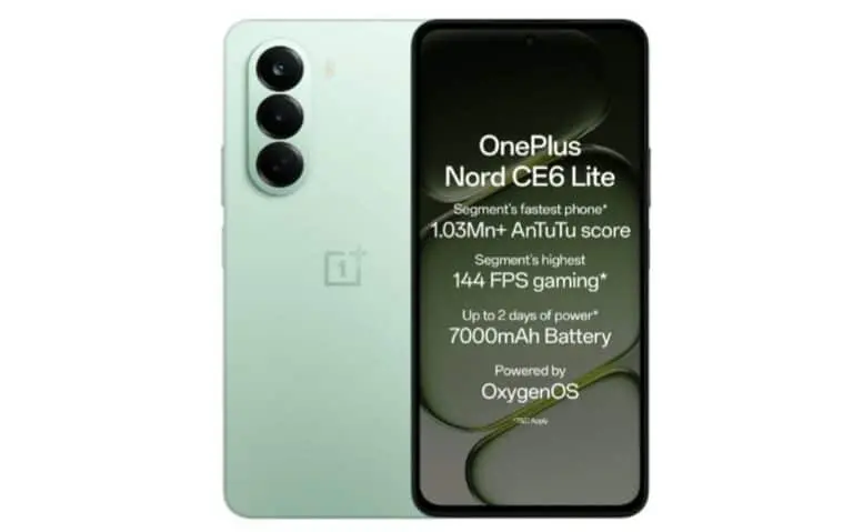 OnePlus Nord CE 6 Lite - Divulgação/OnePlus