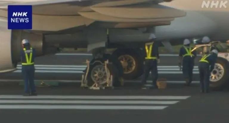 Pneu avião Japão - NHK