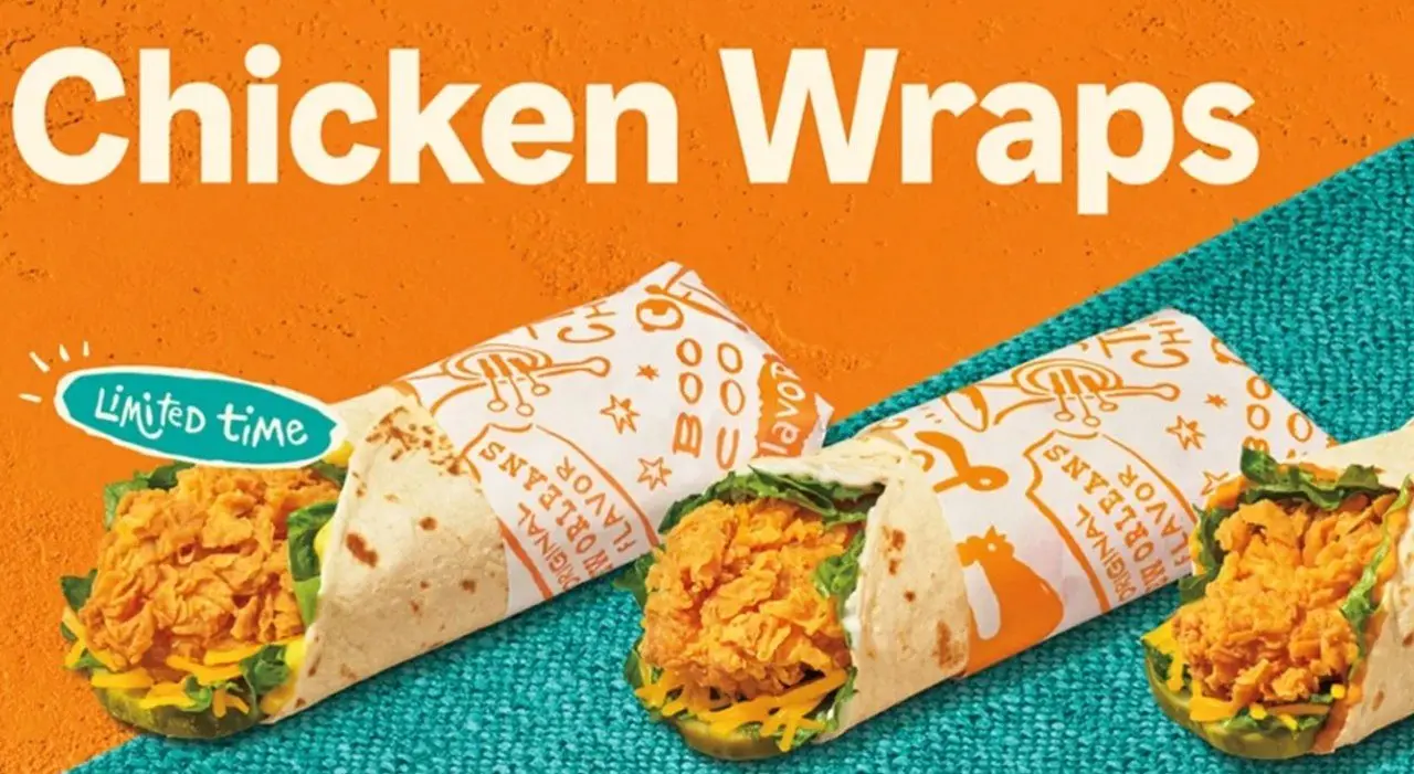 Popeyes began offering three versions of its chicken wraps for a limited time last year before adding them to the menu permanently. (Popeyes Louisiana Kitchen)