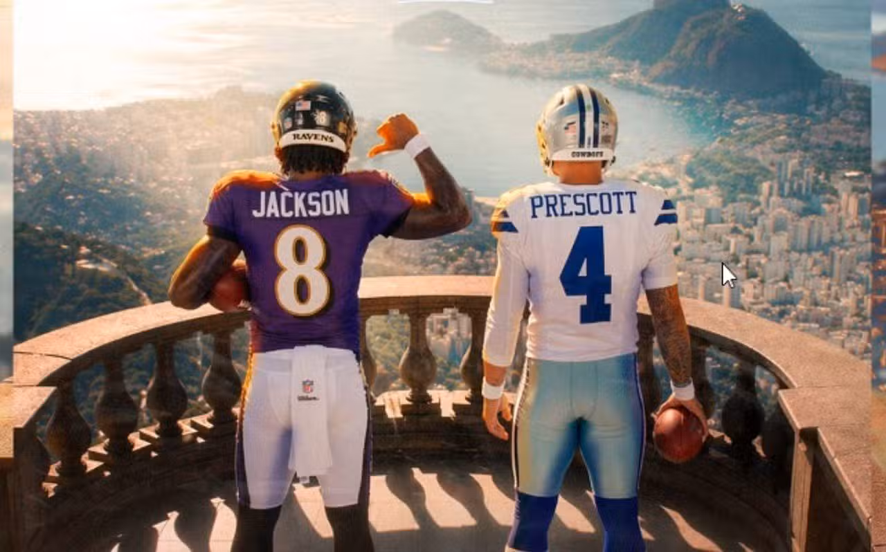 Ravens x Cowboys - X.com/ NFL Brasil