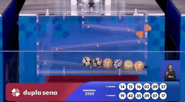 Resultado Dupla Sena 2959