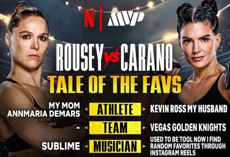 Rousey vs Carano - X.com/ MVP - Most Valuable Promotions