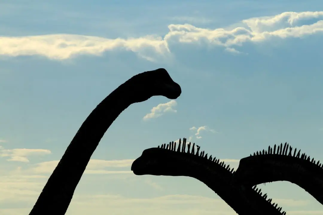 silhueta de dinossauro