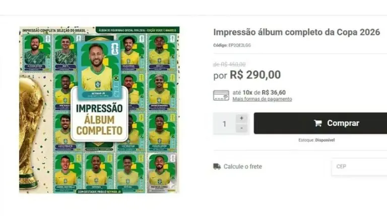 Vendas de album da copa do mundo