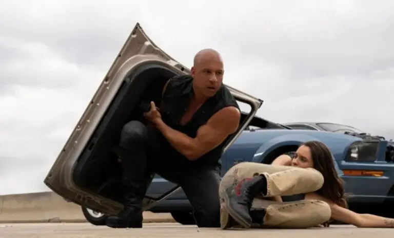 Vin Diesel e Daniela Melchior em cena de 'Velozes e furiosos 10 - Divulgação