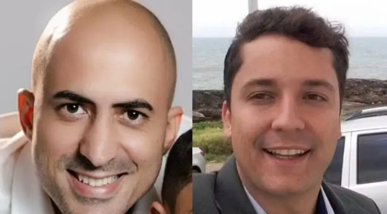 Wellington Oliveira, piloto, de 34 anos, e Fernando Moreira Souto, de 36, morreram no acidente com o avião que bateu em um prédio de BH — Reprodução/Redes sociais