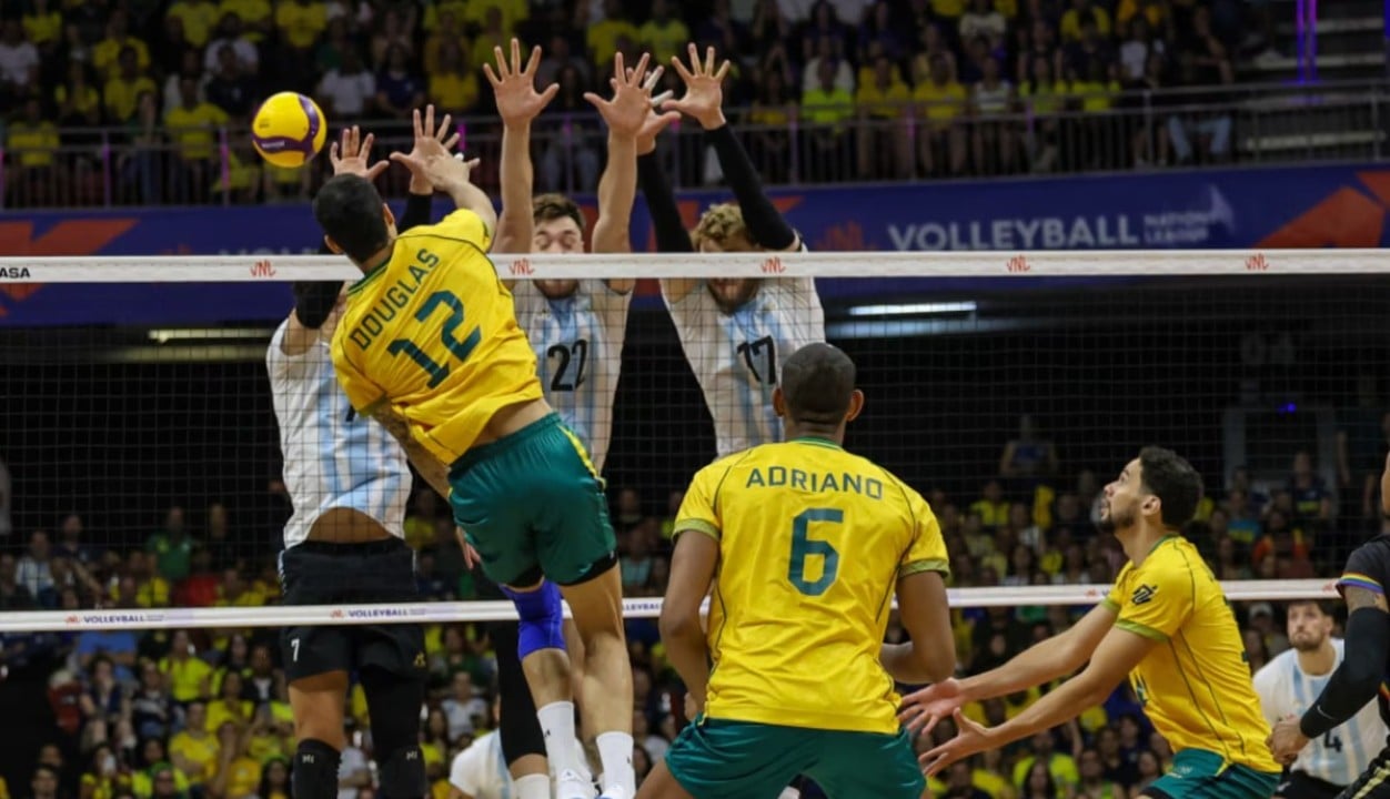 Brasil x Argentina Volei