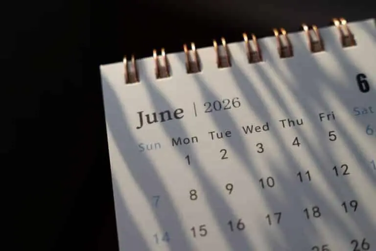 Calendário junho 2026