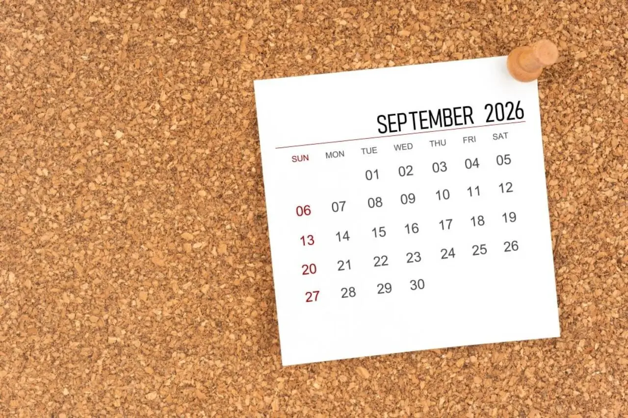 Calendário setembro 2026