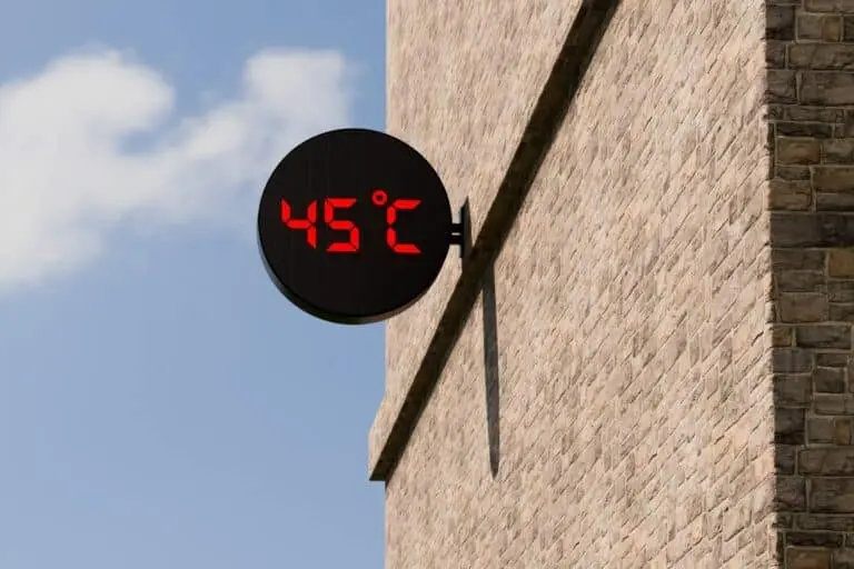 Calor, 45 graus, temperatura