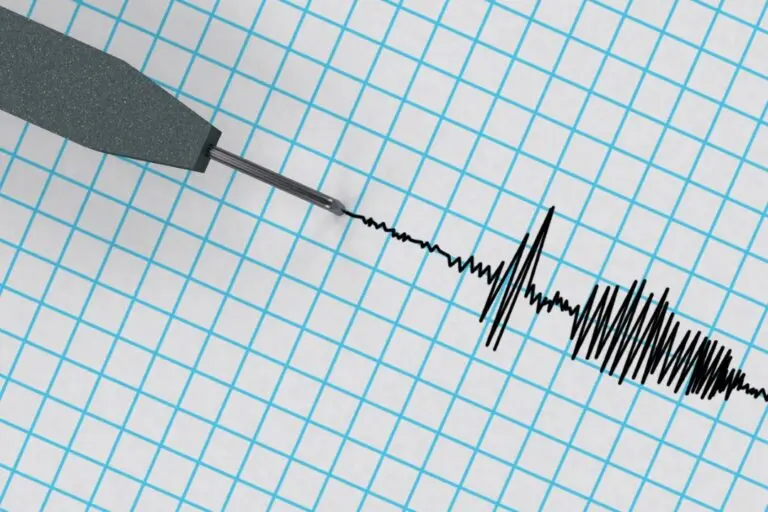 Caneta de atividade sísmica, terremoto