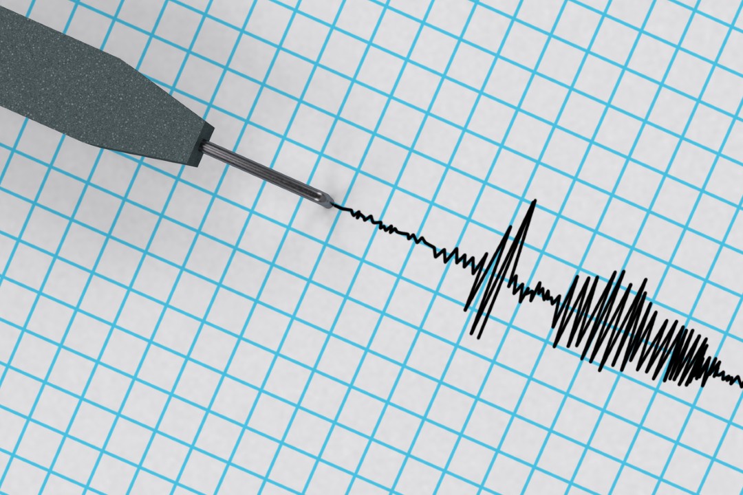Caneta de atividade sísmica, terremoto