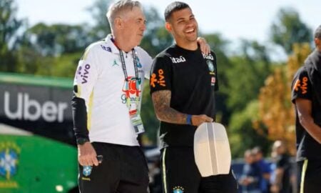 Carlo Ancelotti e Bruno Guimarães