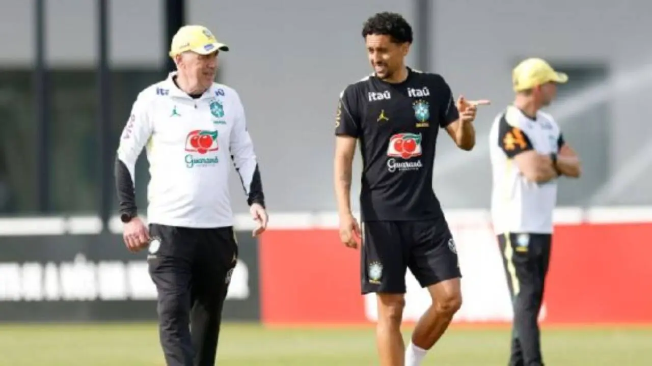 Carlo Ancelotti e Marquinhos