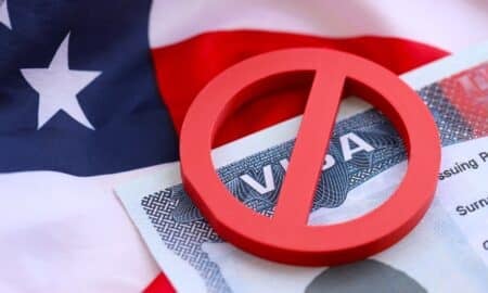 Conceito De Proibição De Visto. Estados Unidos