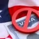 Conceito De Proibição De Visto. Estados Unidos