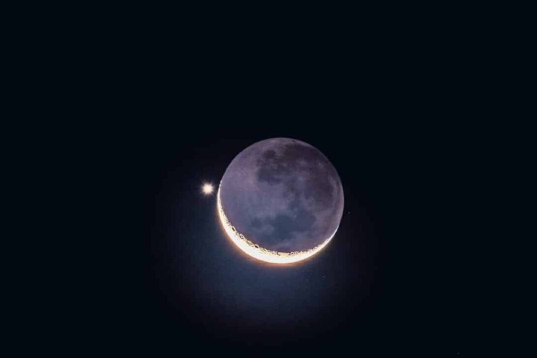 Conjunção Lua e Vênus