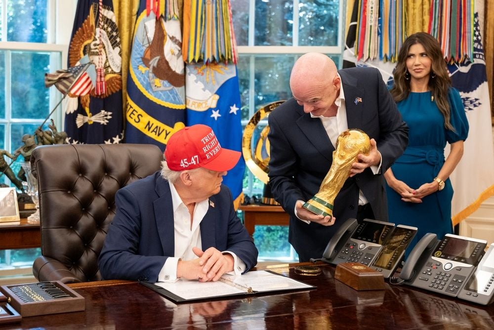 Donald Trump e Gianni Infantino