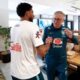 Éderson se encontra com Carlo Ancelotti