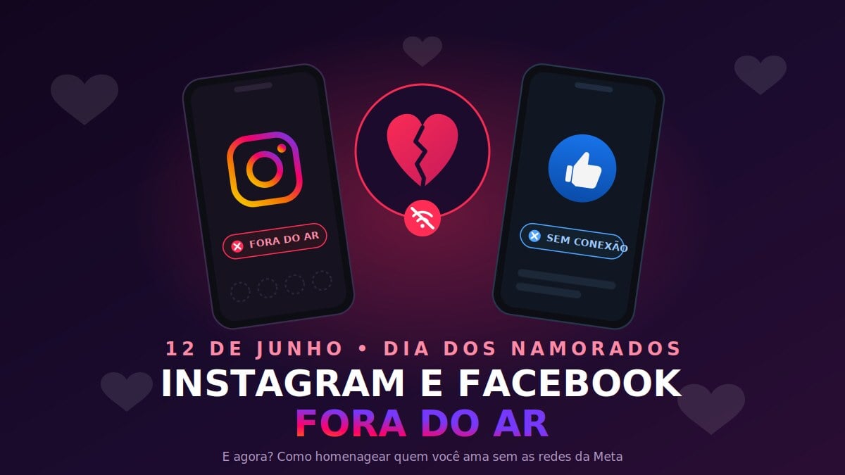 Instagram e Facebook fora do ar - Arte Mix Vale
