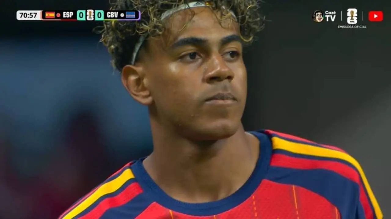 Lamine Yamal entra em campo na Copa do Mundo FIFA 2026
