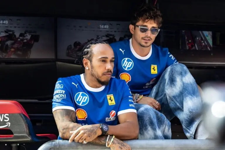 Lewis Hamilton e Charles Leclerc