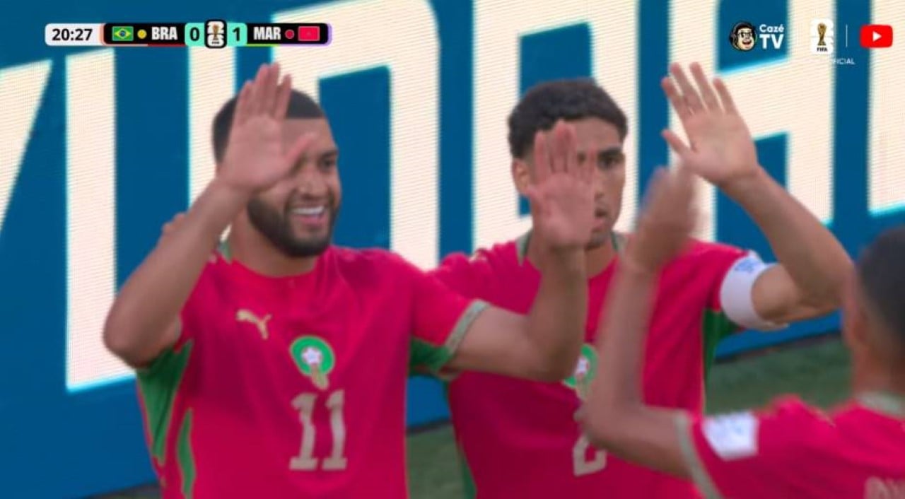 Marrocos abre o placar contra o Brasil