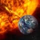 Planeta Terra e Sol