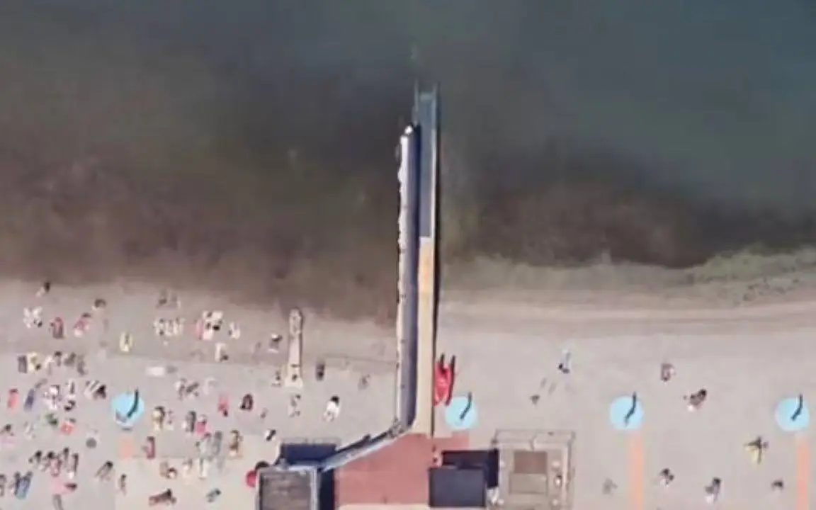 Praia de Pedocin, na Itália — Reprodução/Google Maps