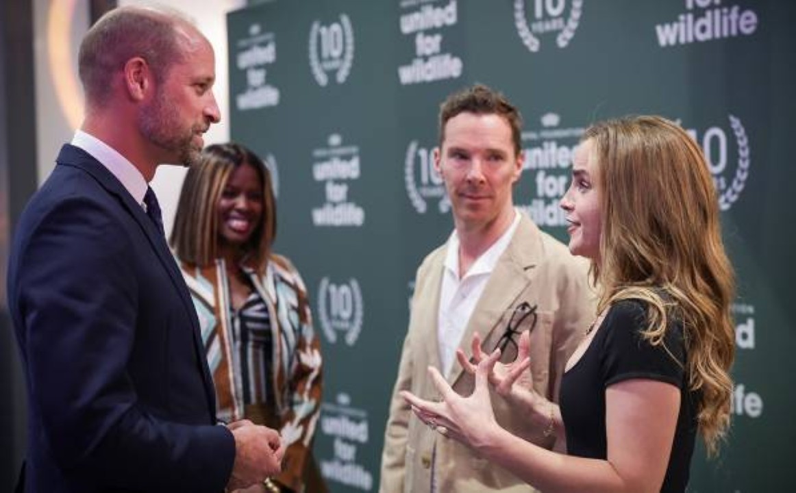 Principe William, Benedict Cumberbatch e Emma Watson