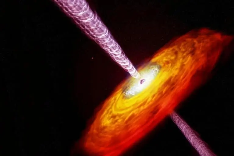 Quasar no espaço escuro