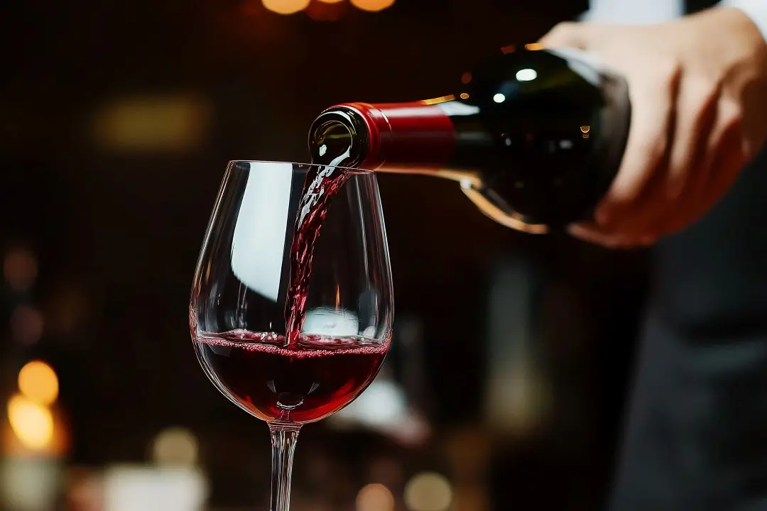 Taça de vinho tinto